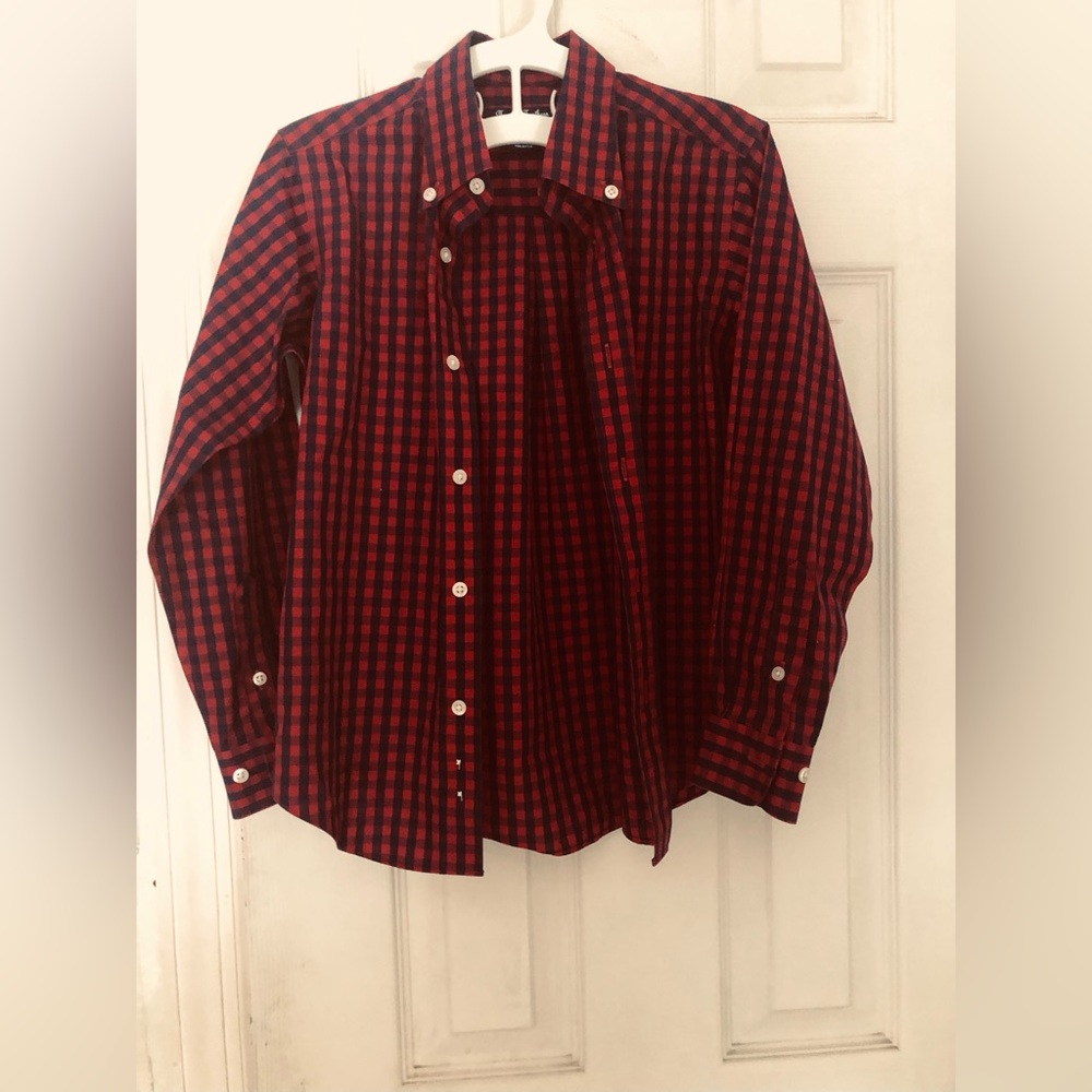 Brooks Brothers Boy’s Button Down Plaid Shirt Size S